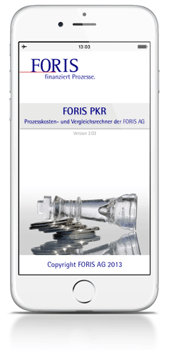 Prozesskostenrechner App FORIS AG