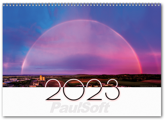 Deckblatt PaulSoft Kalender 2023