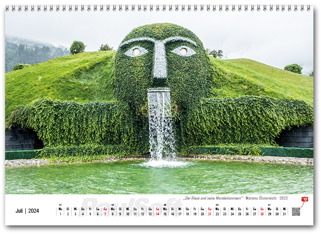 Kalenderbild Juli 2024 'Der Riese und seine Wunderkammern - Wattens (Österreich) - 2023'